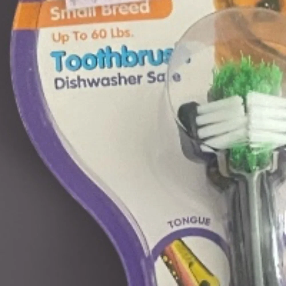 Triple-Pet Dog Toothbrush | Small Breeds (up to 60 pounds)
